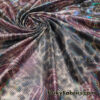 Holographic Animal Print Spandex Fabric Burgundy Gold Colorway Iridescent Foil