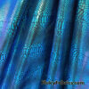 Iridescent Snake Metallic Foil on Black Nylon Spandex