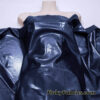 Navy Shiny Mystique Spandex Fabric: 4-Way Stretch Wet-Look Nylon