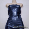 Navy Shiny Mystique Spandex Fabric: 4-Way Stretch Wet-Look Nylon