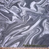Silver Glitter Marble Swirl Stretch Mesh Fabric