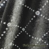 Black Velvet Silver Glitter Argyle