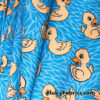 Yellow Ducklings Print Liverpool Knit Fabric – Blue Water