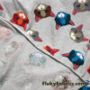 Colorful Cat Faces Cotton Jersey Fabric by the Yard – Slightly Flawed (Sold As Is)