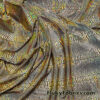 Iridescent Gold Snake Foil on Black Nylon Spandex 4-Way Stretch