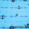 Pirate Print Knit Fabric by the Yard – End of Roll Piece, Sold as is