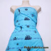 Pirate Print Knit Fabric by the Yard – End of Roll Piece, Sold as is