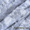 Silver Light Gray 4-Way Stretch Lace Fabric – Lightweight and Sheer