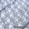 Silver Light Gray 4-Way Stretch Lace Fabric – Lightweight and Sheer