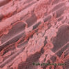 Light Coral 4-Way Stretch Lace Fabric – Lightweight and Sheer
