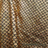 Golden Holo Mermaid Scales Fabric: Gold on Black 4-Way Stretch Nylon Spandex