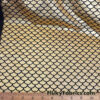 Golden Holo Mermaid Scales Fabric: Gold on Black 4-Way Stretch Nylon Spandex
