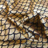 Golden Holo Mermaid Scales Fabric: Gold on Black 4-Way Stretch Nylon Spandex