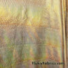 Iridescent Gold Snake Foil on Gold Nylon Spandex 4-Way Stretch