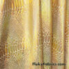 Iridescent Gold Snake Foil on Gold Nylon Spandex 4-Way Stretch