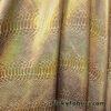 Iridescent Gold Snake Foil on Gold Nylon Spandex 4-Way Stretch