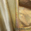 Iridescent Gold Snake Foil on Gold Nylon Spandex 4-Way Stretch
