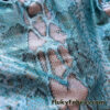 Shiny Blue Snake Skin with Lurex Nylon Spandex Bikini Swimsuit Swimwear Fabric