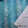 Shiny Blue Snake Skin with Lurex Nylon Spandex Bikini Swimsuit Swimwear Fabric