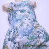 Watercolor Coral Reef Nylon Spandex Fabric by the Yard, Blue Ocean Print Swimwear Fabric